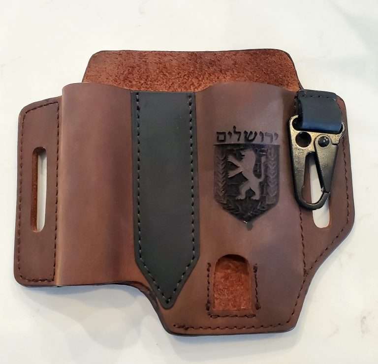 Custom Engraved Leather Multi Tool Case House of David Israel