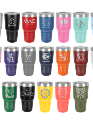 Custom Personalized Laser Engraved 30oz Travel Cups Stainless Steel Insulated
