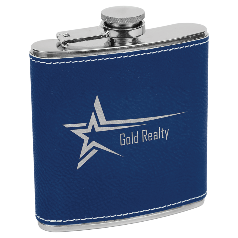 Personalized Leatherette Flask