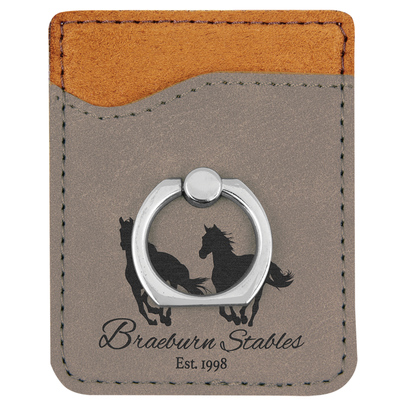 Phone walled with stand Personalize Custom Engrave Horse Ranch