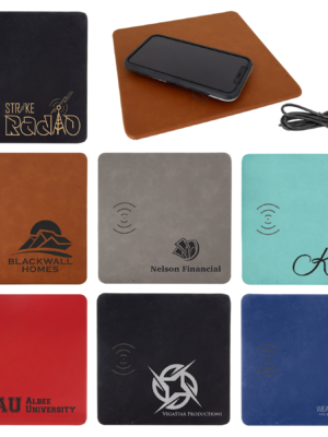 Best Promotional Gift Idea Boise Idaho Wireless Phone Charging Mat Leatherette