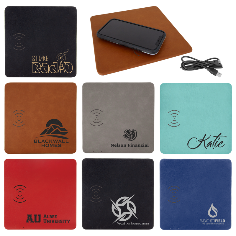 Best Promotional Gift Idea Boise Idaho Wireless Phone Charging Mat Leatherette