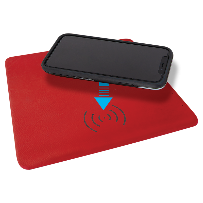 Best Promotional Gift Idea Wireless Phone Charging Mat Leatherette