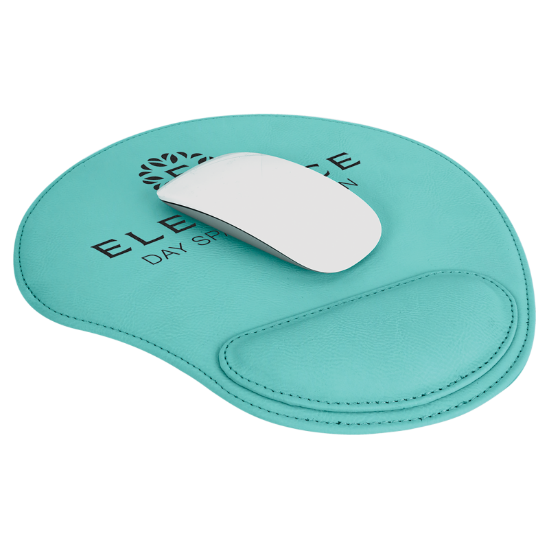 Custom Personalized Ergonomic Leatherette Mouse Pad with wrist pad