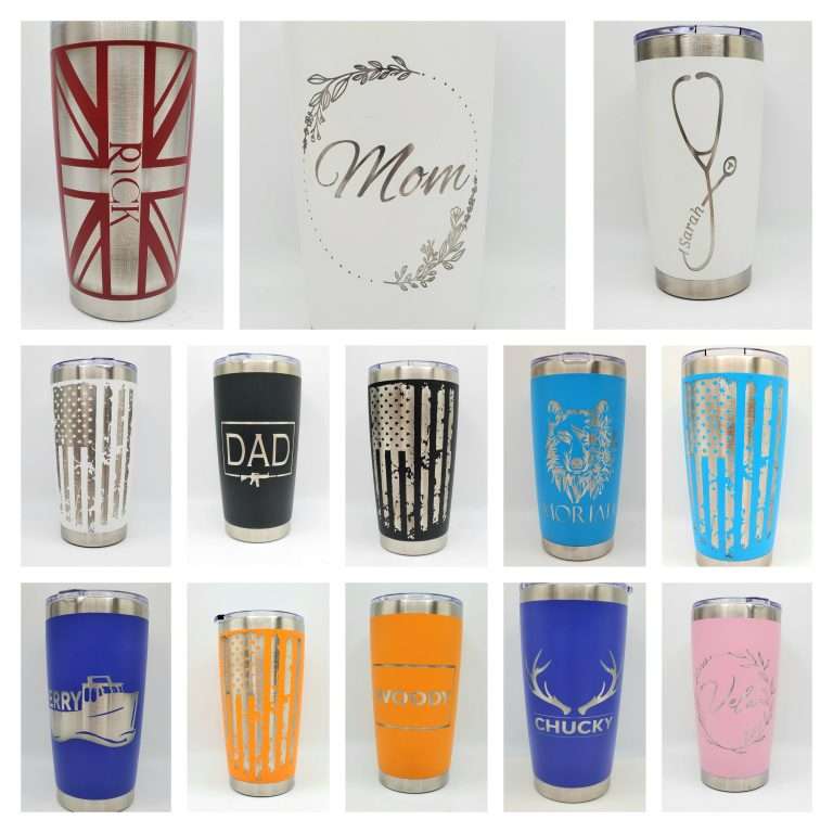 Custom Coffee Tea Tumblers 20oz Stainless Steel for the whole family