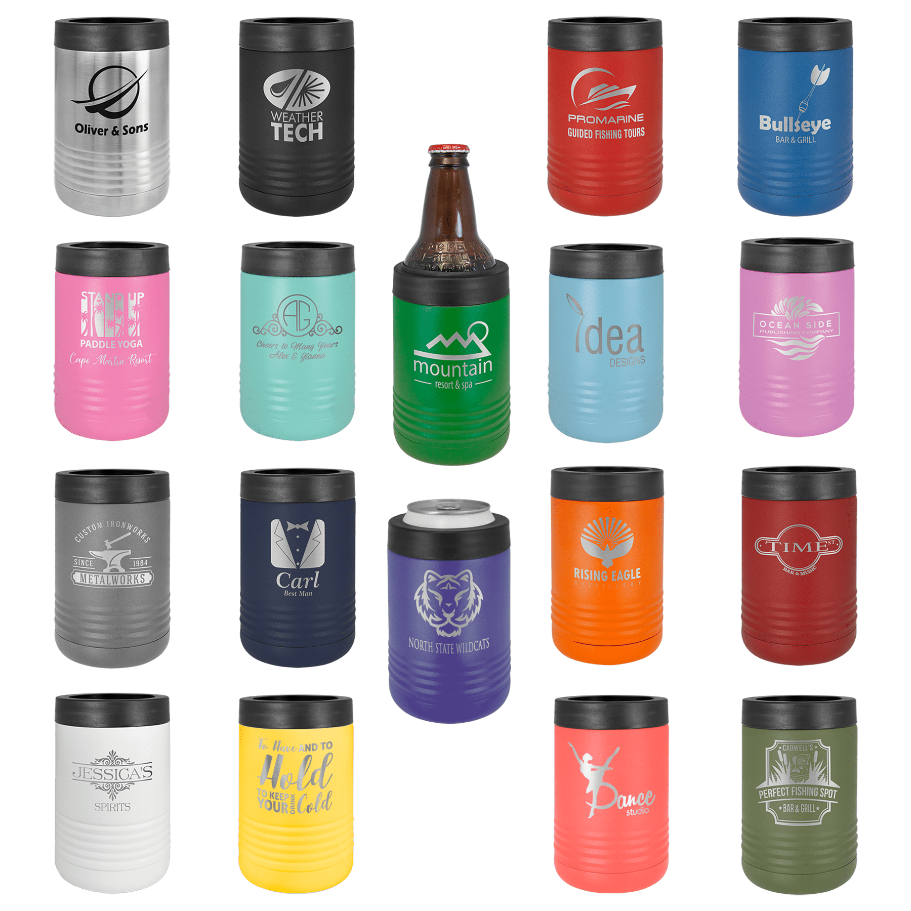 Personalized Beverage Holder Stainless Steel Insulated Business Corporate Gift Event Promotional Idea Wedding Groomsman Gift