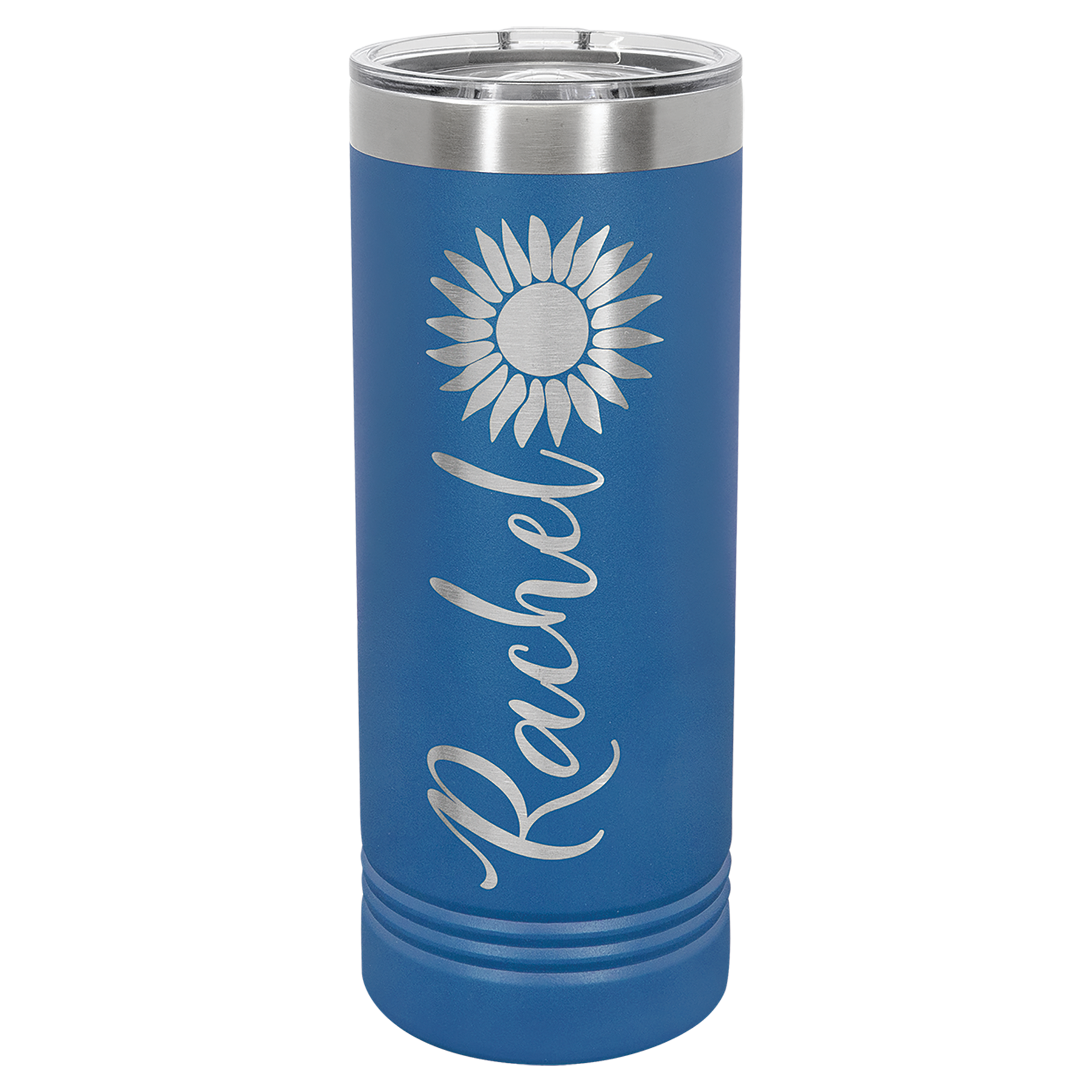 Clear Personalized Name Skinny Tumbler