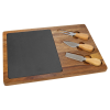 Customizable Kitchen Rectangle Acacia wood Slate Charcutier Cutting Cheese Serving Board
