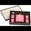 Custom Personalize Pink Flask Gift Box in a matte black gift box