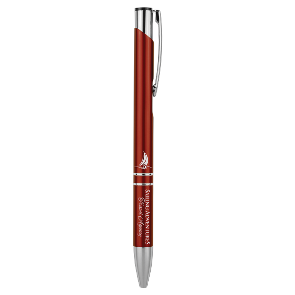 Personalized Business Logo Corporate Office supplies engraved anodized aluminum pen