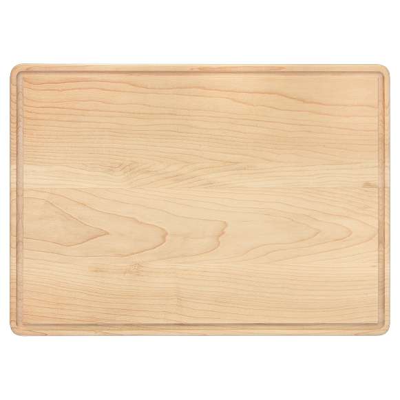 Customizable Engravable Maple Cutting Board with Drip ring