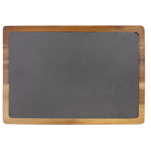 Rectangle Acacia wood with Slate Cutting Serving Board