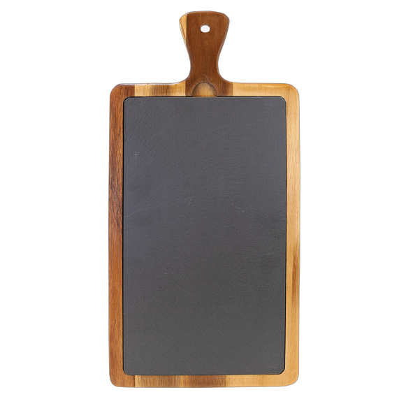 Customizable Kitchen Rectangle Acacia wood Slate Cutting Serving Board