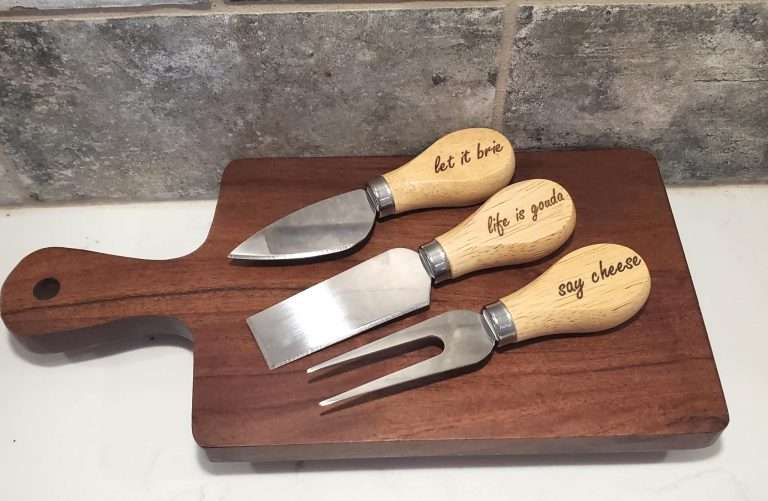 Cheese serving tool set custom engraved
