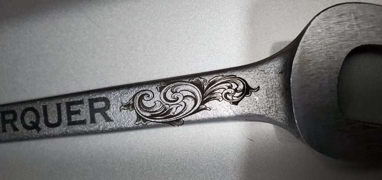 Engraved wrench