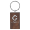 Leatherette Keychain with Metal Back rustic