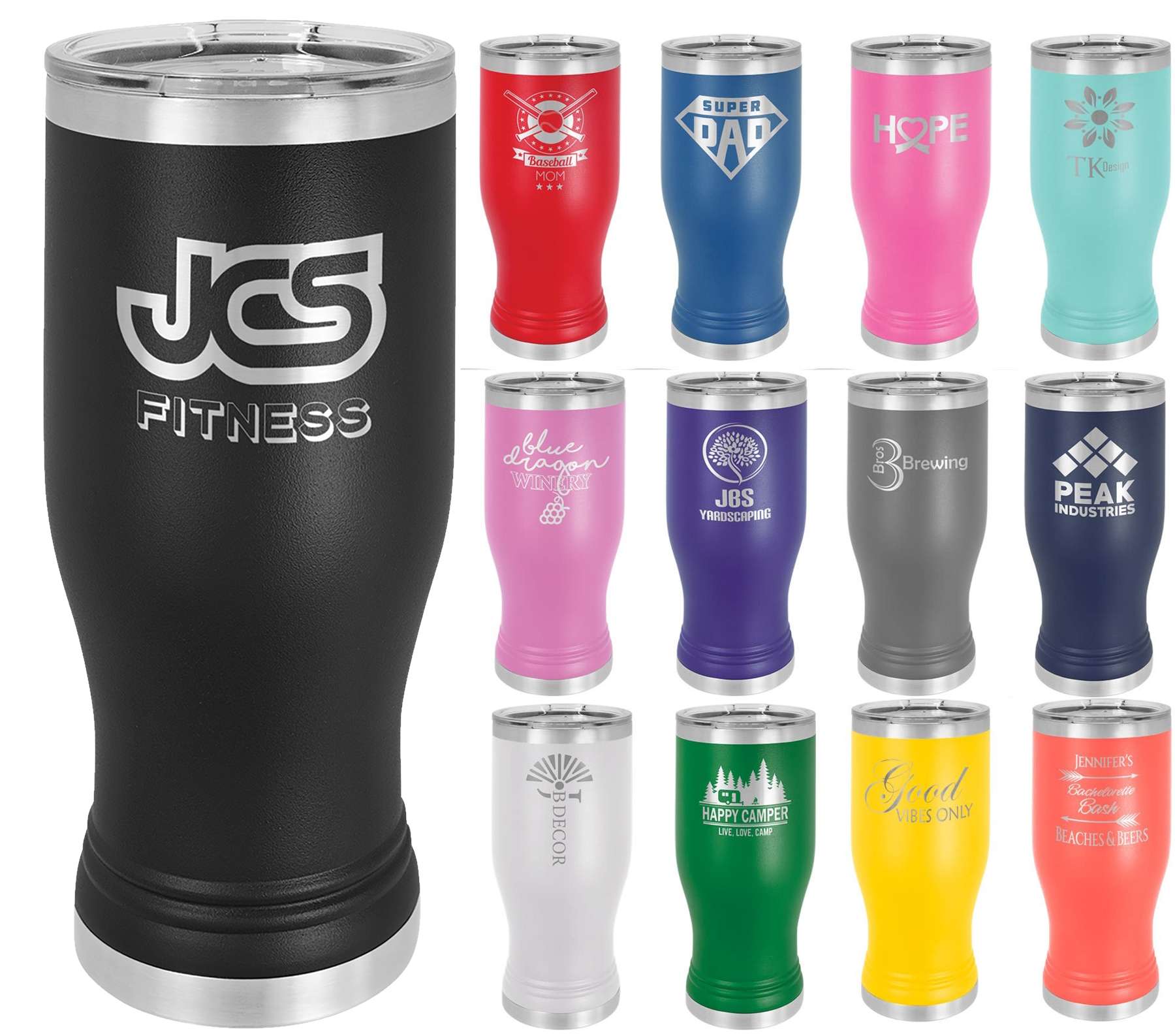 Personalized Pilsner 20oz Tumblers