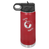 20oz Stainless Steel Water Bottle engraved maroon