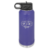 32oz Stainless Steel Water Bottle engraved purple