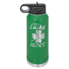 32oz Stainless Steel Water Bottle engraved green