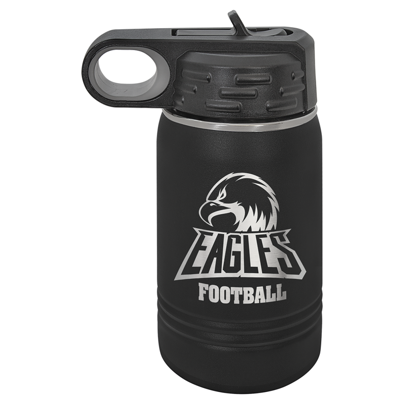 Kids Water Bottle 12oz Stainless Steel- Slate Custom Designs