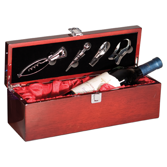 Wine Gift Box Rosewood open