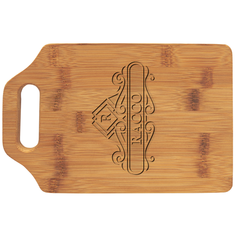 Small Bamboo Cutting Board - Laser-Engraved Personalization