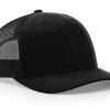 Black Custom Leather Patch Hat