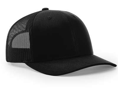 Black Custom Leather Patch Hat