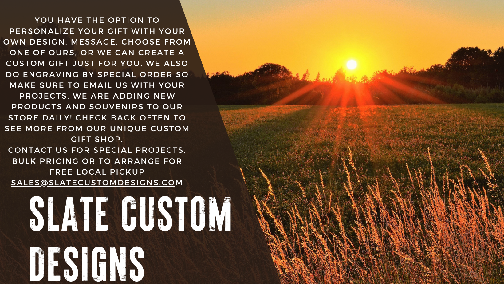 Custom Beverage Holder- Slate Custom Designs